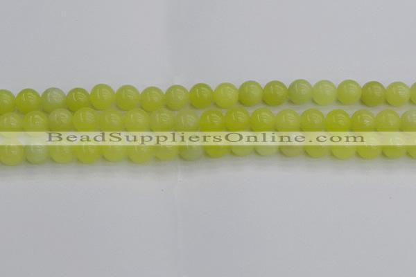 CEJ202 15.5 inches 8mm round lemon jade beads wholesale