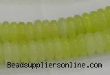 CEJ211 15.5 inches 2*6mm rondelle lemon jade beads wholesale