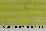 CEJ219 15.5 inches 2*4mm heishi lemon jade beads wholesale