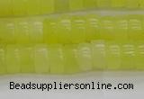 CEJ220 15.5 inches 3*6mm heishi lemon jade beads wholesale