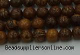 CEJ300 15.5 inches 4mm round elephant skin jasper beads wholesale