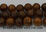 CEJ301 15.5 inches 6mm round elephant skin jasper beads wholesale