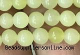 CEJ350 15.5 inches 4mm round lemon jade beads wholesale