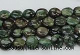 CEM01 15.5 inches 8mm flat round emerald gemstone beads wholesale