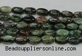 CEM10 15.5 inches 6*8mm oval emerald gemstone beads wholesale