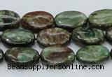 CEM14 15.5 inches 12*16mm oval emerald gemstone beads wholesale