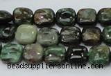 CEM22 15.5 inches 10*10mm square emerald gemstone beads wholesale