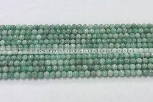 CEM55 15.5 inches 4mm round emerald gemstone beads wholesale