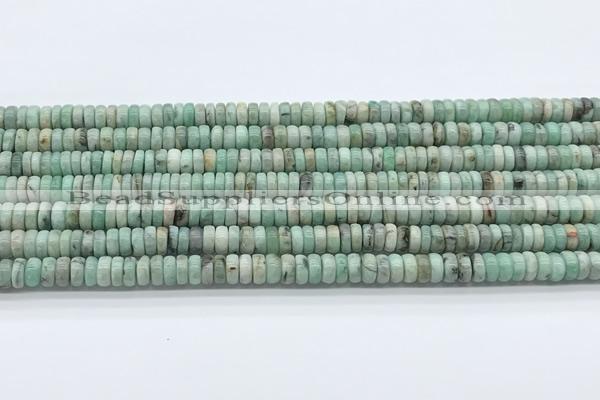 CEM70 15.5 inches 3.5*7mm rondelle emerald gemstone beads