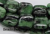 CEP15 15.5 inches 15*15mm square epidote gemstone beads wholesale