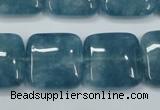 CEQ167 15.5 inches 25*25mm square blue sponge quartz beads