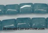 CEQ172 15.5 inches 12*16mm rectangle blue sponge quartz beads