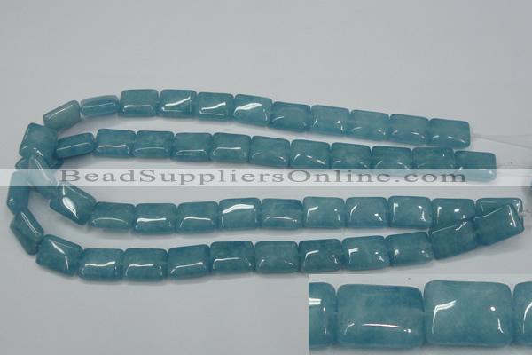 CEQ172 15.5 inches 12*16mm rectangle blue sponge quartz beads