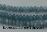 CEQ22 15.5 inches 4*6mm rondelle blue sponge quartz beads