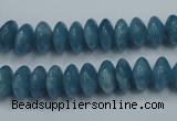 CEQ24 15.5 inches 6*10mm rondelle blue sponge quartz beads