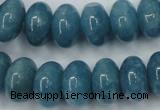 CEQ28 15.5 inches 10*16mm rondelle blue sponge quartz beads