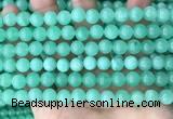 CEQ302 15.5 inches 8mm round green sponge quartz beads