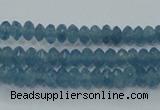 CEQ31 15.5 inches 2*4mm faceted rondelle blue sponge quartz beads