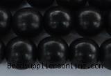 CEY07 15.5 inches 16mm round black ebony wood beads wholesale