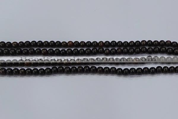 CEY51 15.5 inches 6mm round ebony wood beads wholesale