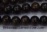 CEY52 15.5 inches 8mm round ebony wood beads wholesale