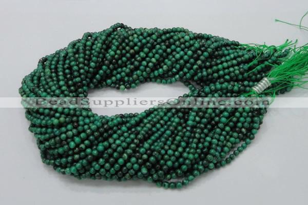 CFA65 15.5 inches 4mm round green chrysanthemum agate beads