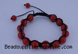 CFB501 10mm round candy jade beads adjustable bracelet wholesale