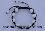 CFB515 12mm round candy jade beads adjustable bracelet wholesale