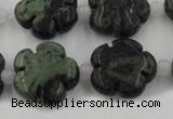 CFG1027 15.5 inches 16mm carved flower kambaba jasper beads