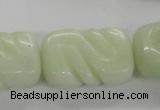 CFG1185 15.5 inches 20*30mm carved rectangle New jade beads