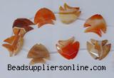 CFG1255 15.5 inches 38*42mm - 42*45mm carved fish agate beads