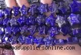 CFG1302 15.5 inches 15mm carved star lapis lazuli gemstone beads