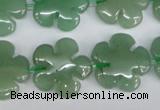 CFG215 15.5 inches 20mm carved flower green aventurine beads