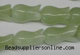 CFG239 15.5 inches 12*20mm carved flower New jade gemstone beads