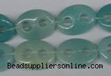 CFG294 15.5 inches 15*20mm carved oval amazonite gemstone beads