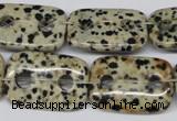 CFG329 15.5 inches 18*25mm carved rectangle dalmation jasper beads