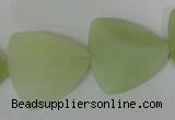 CFG530 15.5 inches 25*25mm carved triangle New jade beads