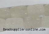 CFG545 15.5 inches 15*20mm carved brick white jade beads