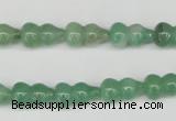 CFG65 15.5 inches 8*13mm carved calabash green aventurine beads