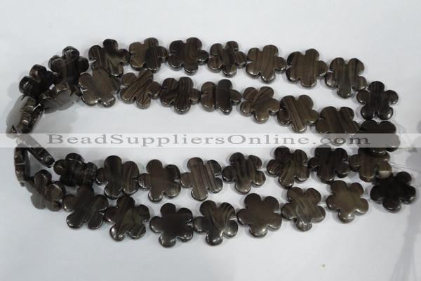 CFG682 15.5 inches 20mm carved flower grain stone beads