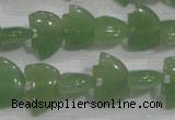 CFG772 15.5 inches 10*15mm carved animal green aventurine beads