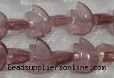 CFG786 15.5 inches 10*15mm carved animal quartz glass beads