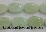 CFG815 12.5 inches 15*20mm carved leaf amazonite beads wholesale