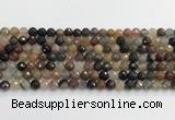 CFJ217 15.5 inches 6mm faceted round fancy jasper beads