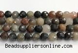 CFJ220 15.5 inches 12mm faceted round fancy jasper beads