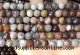 CFJ252 15.5 inches 8mm faceted round fantasy jasper beads wholesale