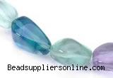 CFL09 AA grade 12*16mm irregular natural fluorite bead Wholesale