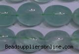 CFL1080 15 inches 15*20mm nuggets green fluorite gemstone beads