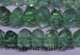 CFL1085 15 inches 9*12mm faceted nuggets green fluorite beads