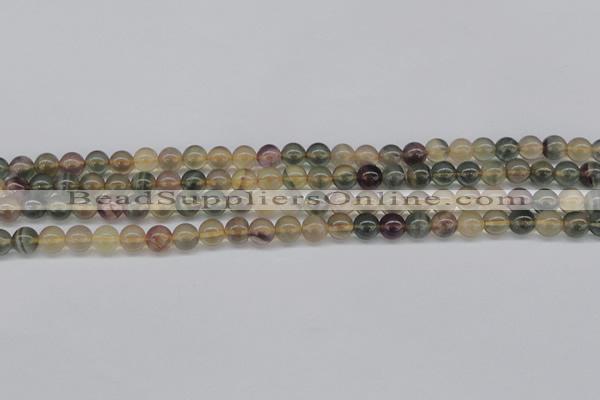 CFL1101 15.5 inches 6mm round yellow fluorite gemstone beads